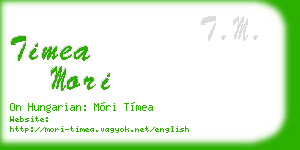 timea mori business card